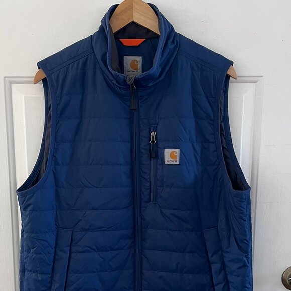Carhartt Men's Navy Gilliam Outdoor Vest Sz Lr - Picture 3 of 12